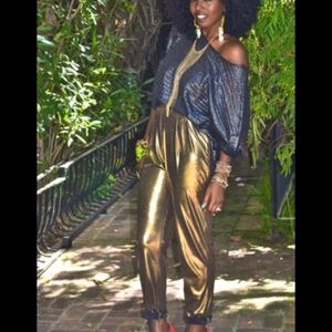 Golden Harem-style trousers by American apparel